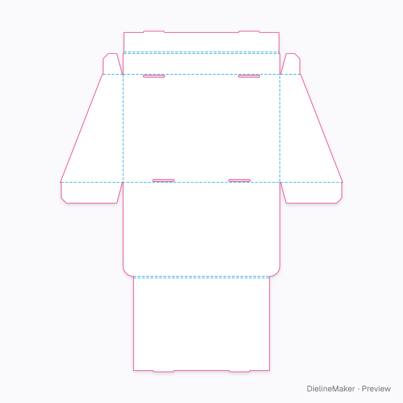 Flat dieline preview