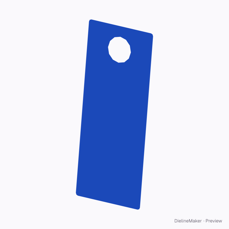 Door hanger 3.5 × 8.5 in