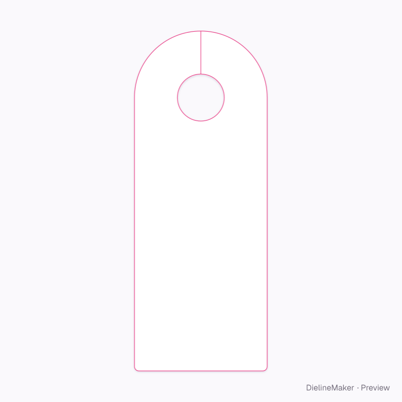 Do not disturb sign flat dieline