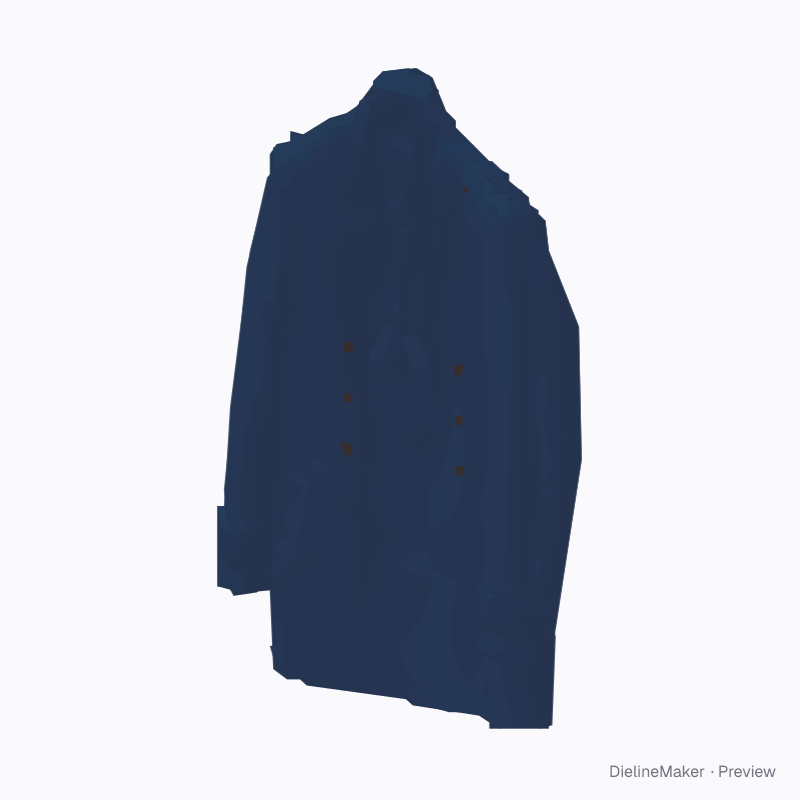 Navy double-breasted coat