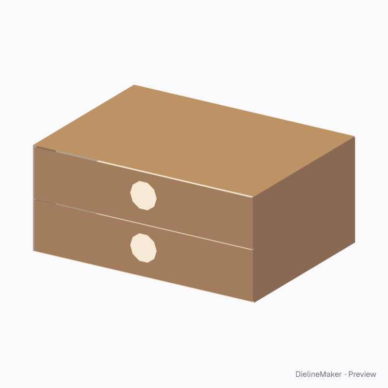 Two-layer drawer box