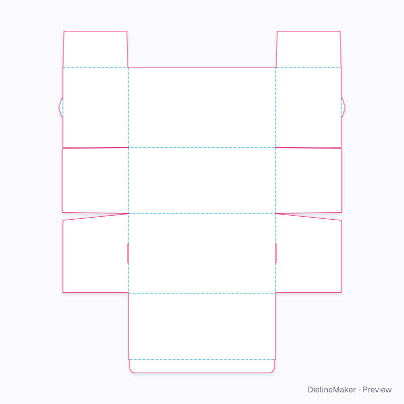 Flat dieline preview