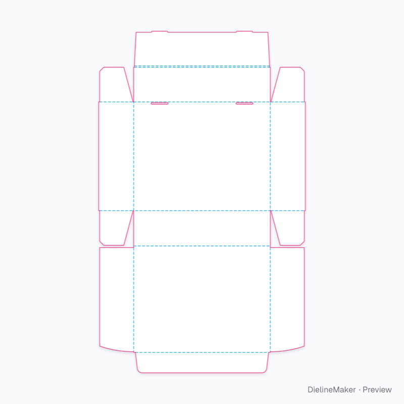 Flat dieline preview
