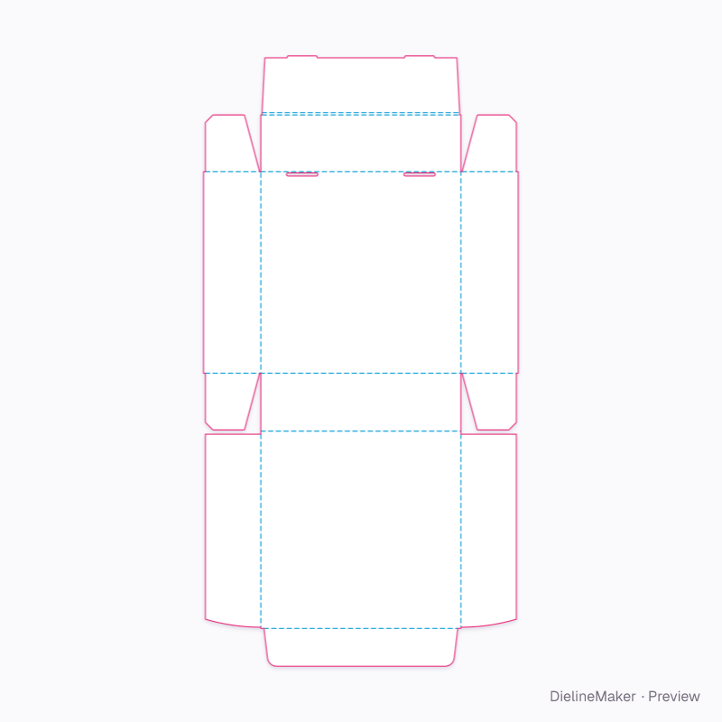 Compact board game mailer — Double-front box with lid flat dieline
