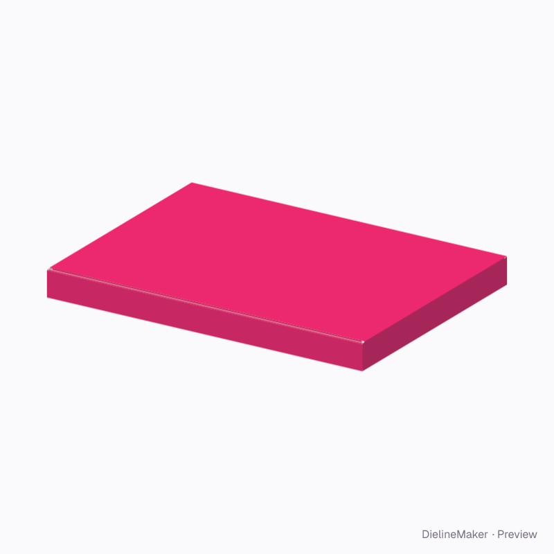 A3 art print bundle mailer — Double-front box with lid