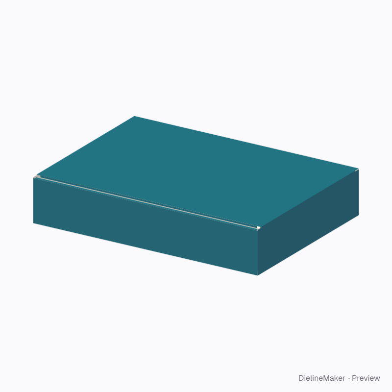 Stationery bundle mailer — Double-front box with lid