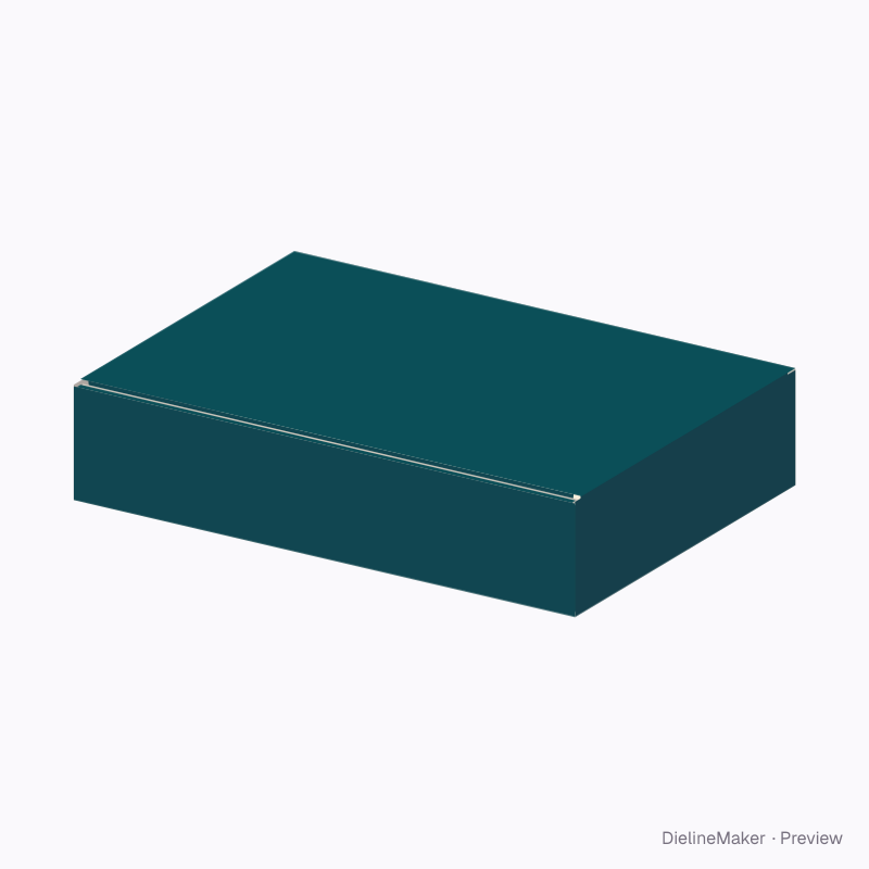 Tea tasting mailer — Double-front box with lid