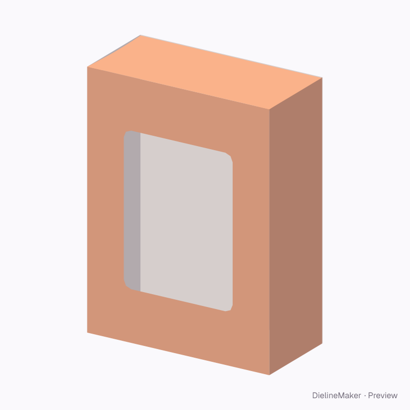 Double snap-lock carton with front window
