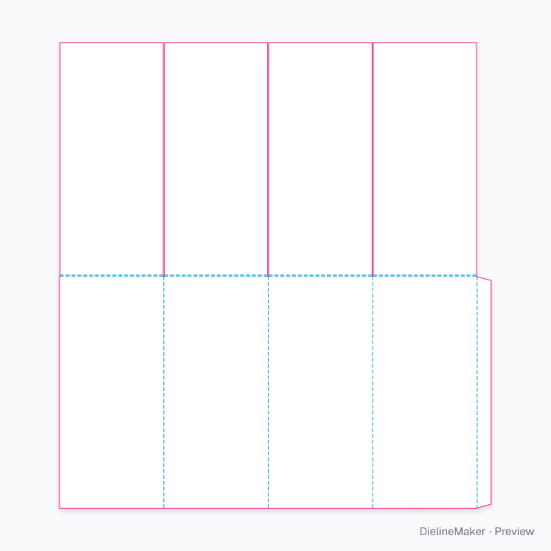 Flat dieline preview