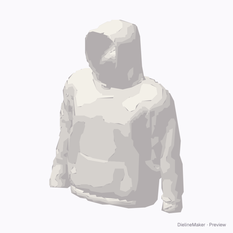 Hoodie without drawcords