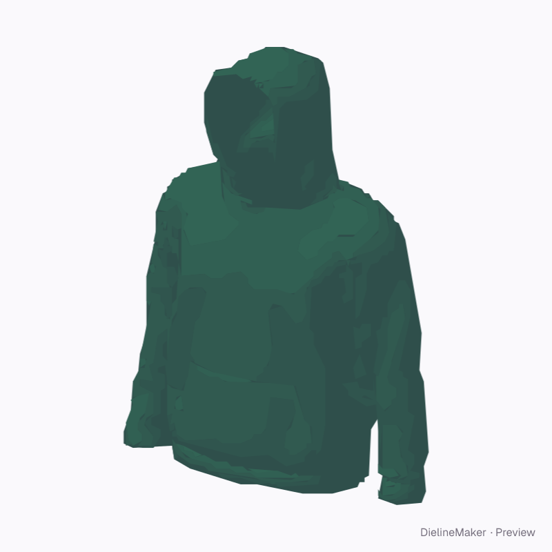 Junior hoodie without drawcords