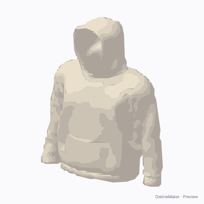 Relaxed hoodie without drawcords