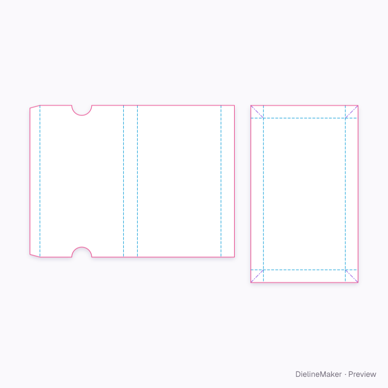 Flat dieline preview