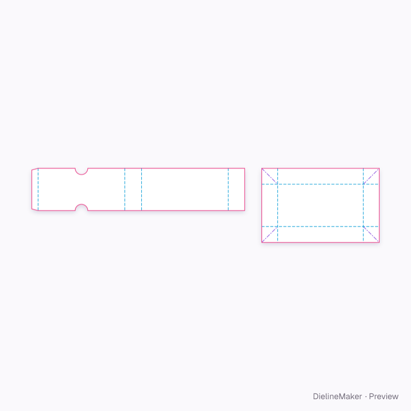 Truffle drawer flat dieline