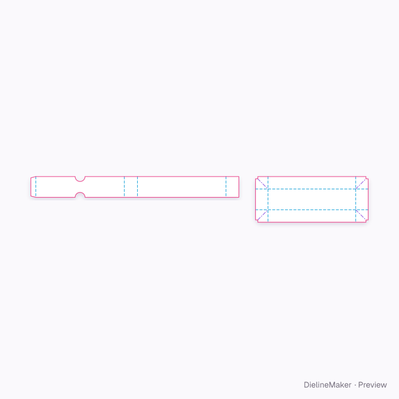 Flat dieline preview