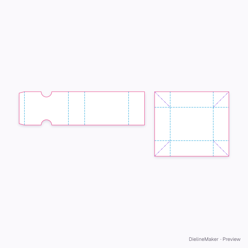 Flat dieline preview