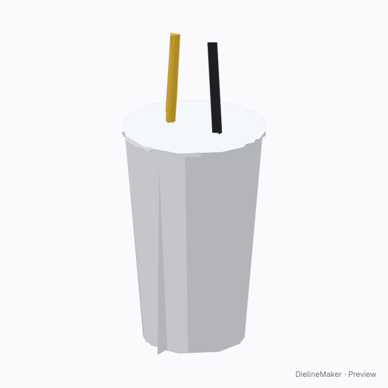 Double beverage cup 500 ml