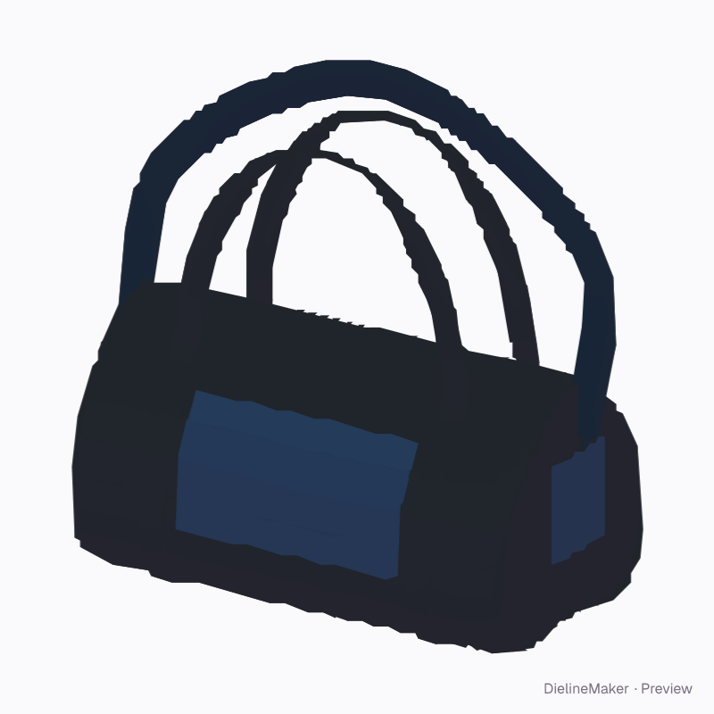 Flat-bottom sports holdall