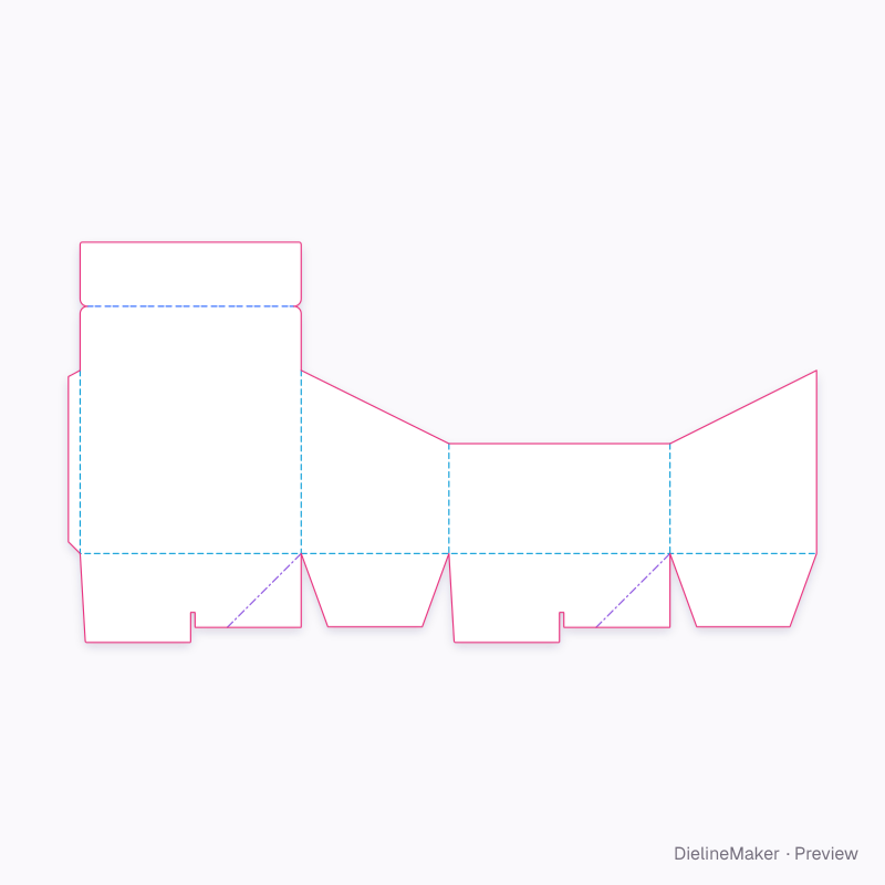 Book promotion dump bin — Dump bin flat dieline