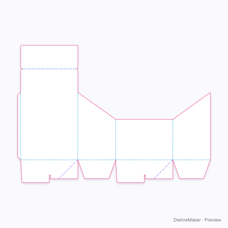 Flat dieline preview