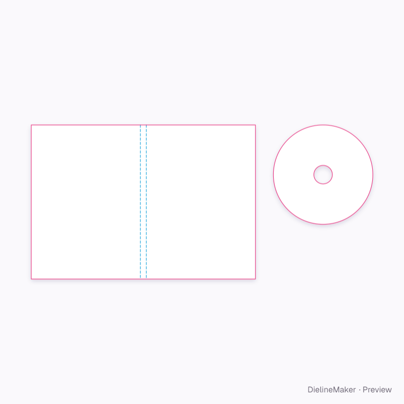 Slim 7 mm DVD case artwork area