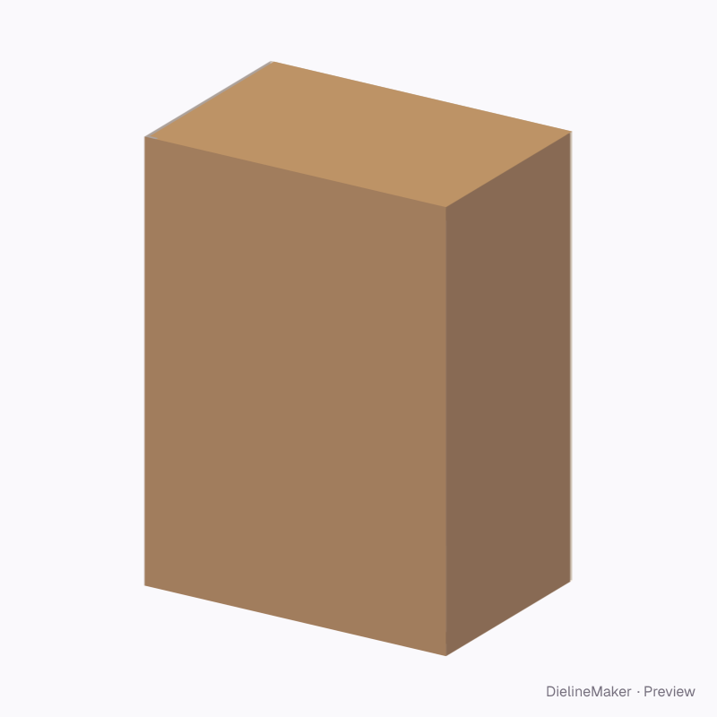 Tall eared-lid box 300×200×400