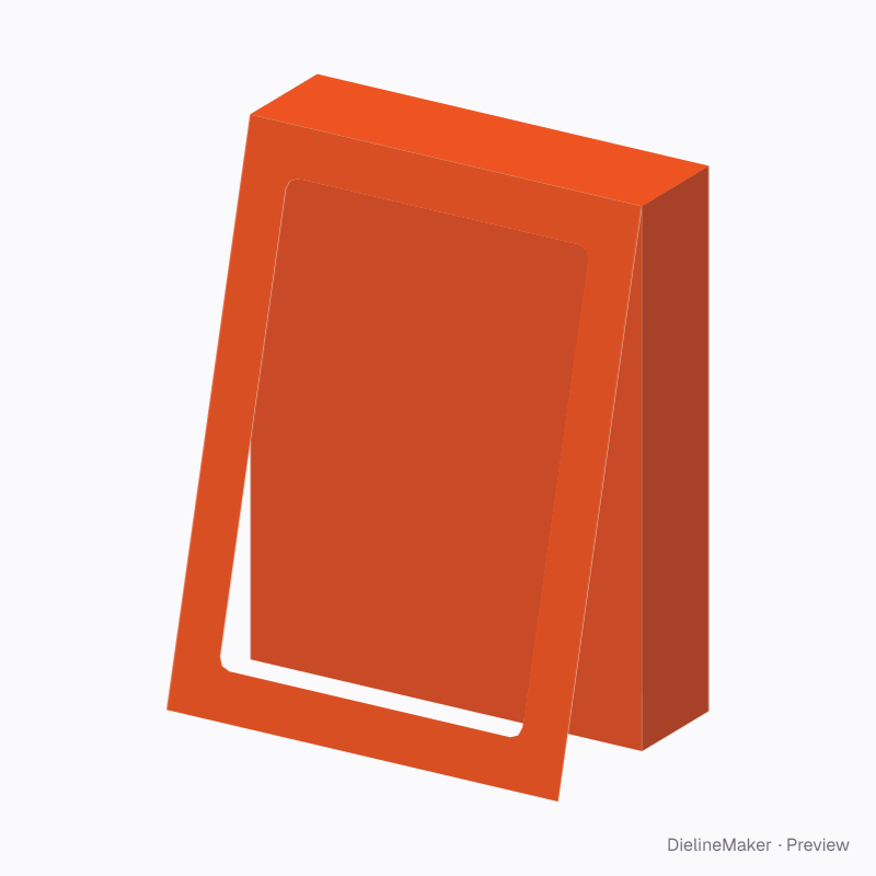 Leaning frame with support case