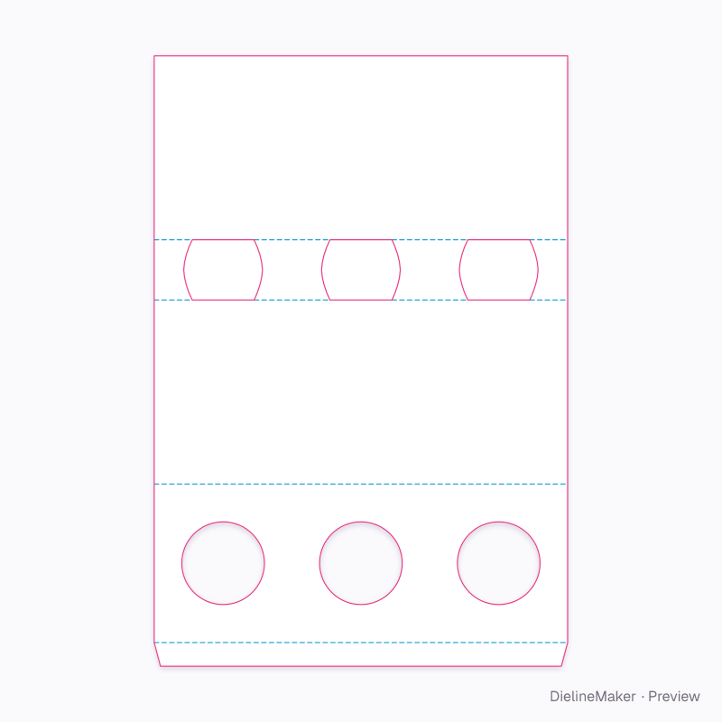 Flat dieline preview