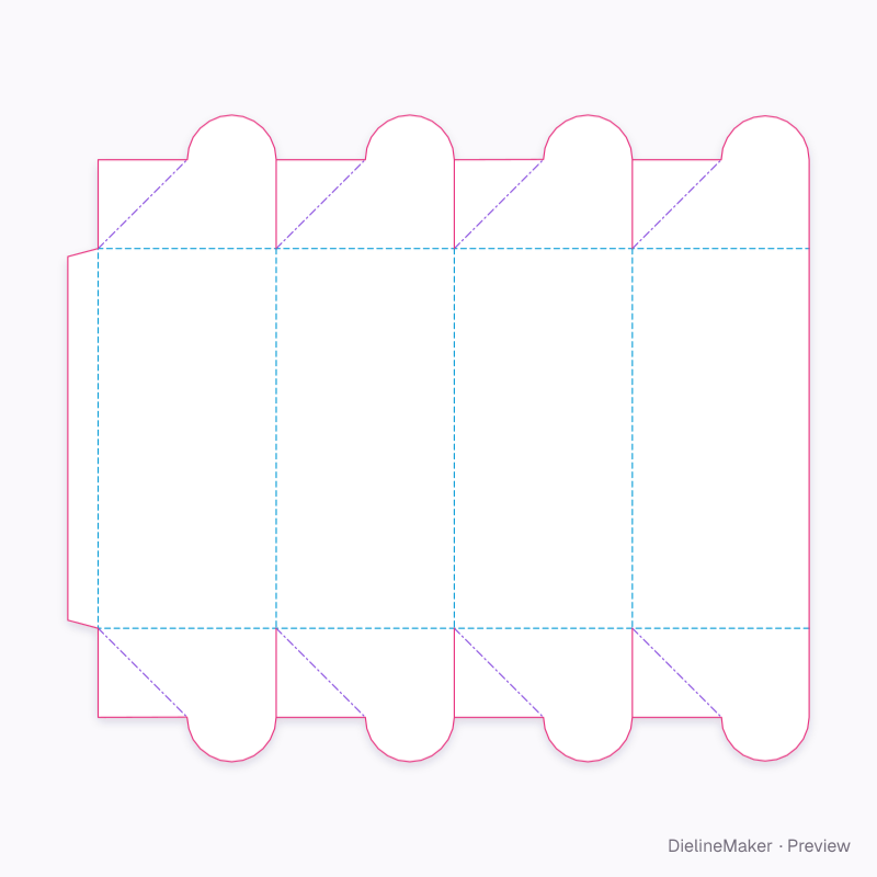 A82.82.00.00 rosette base / rosette top flat dieline