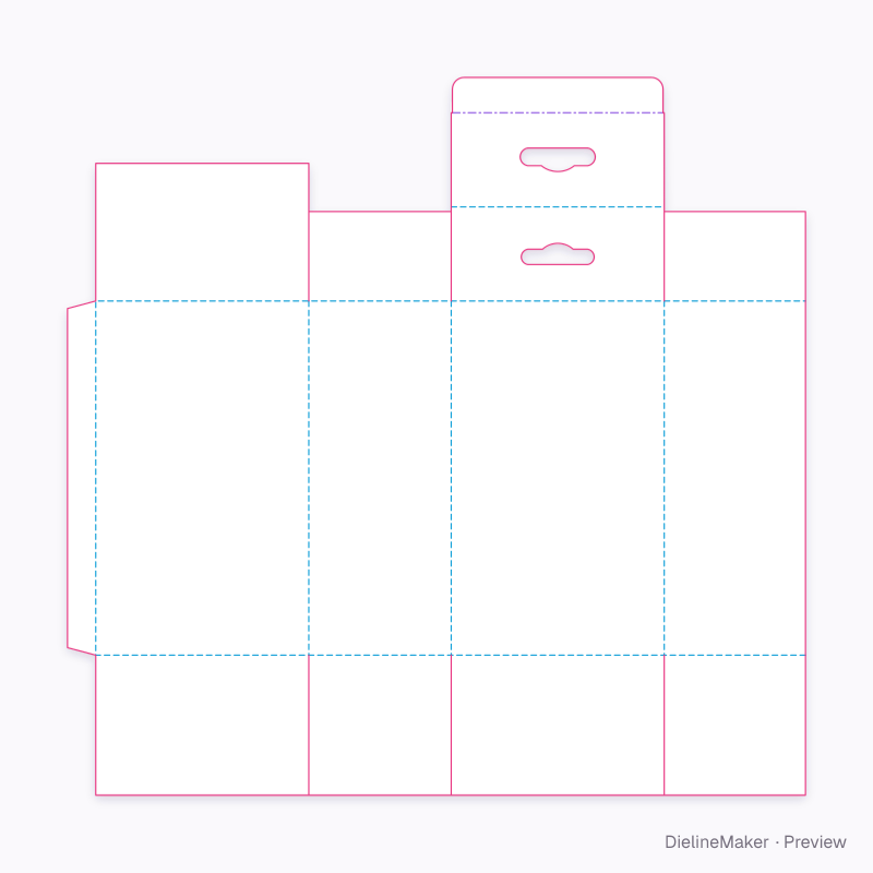 Flat dieline preview