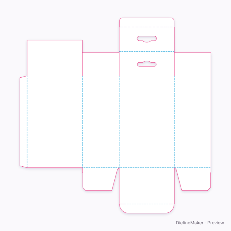 Flat dieline preview