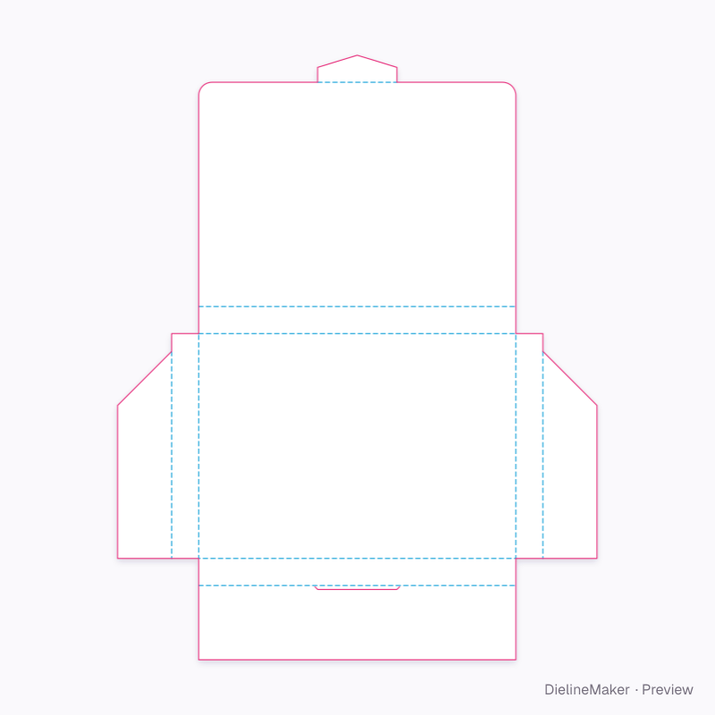 Flat dieline preview