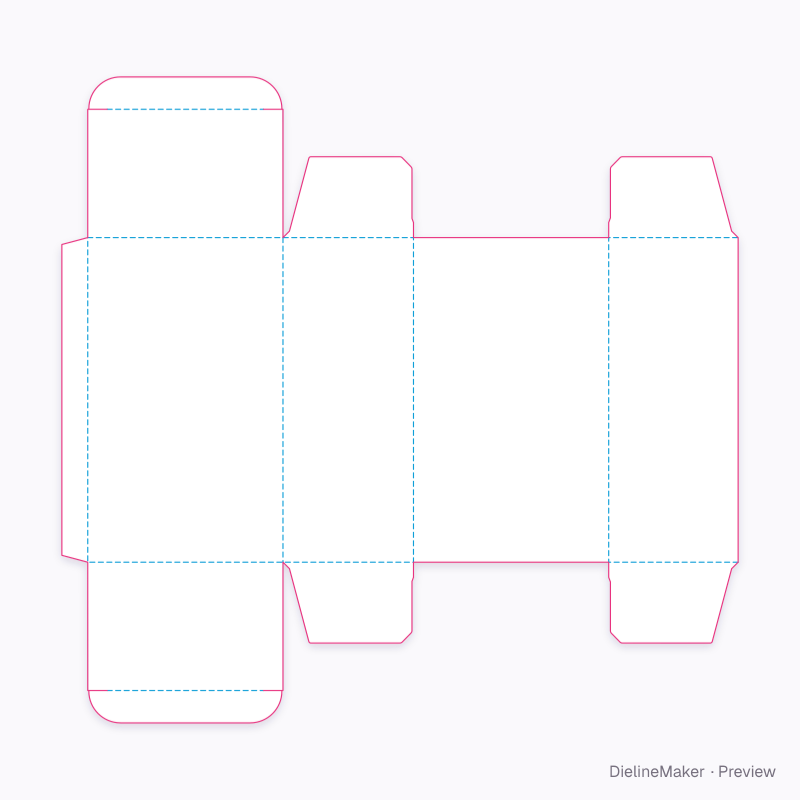 A20.20.01.01 tuck base / tuck top flat dieline