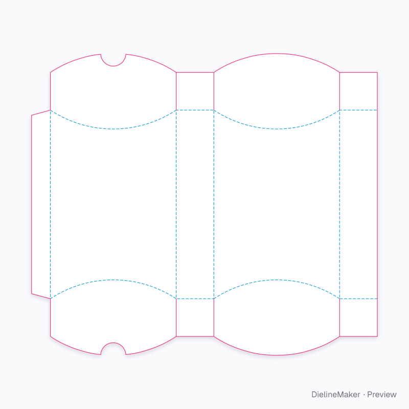 Flat dieline preview