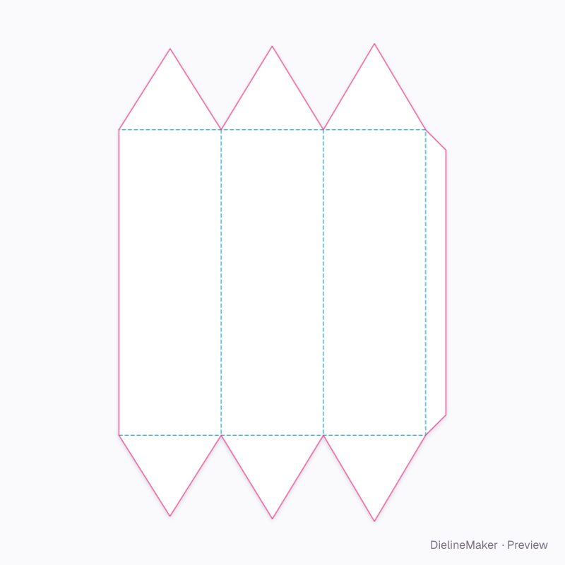 Flat dieline preview