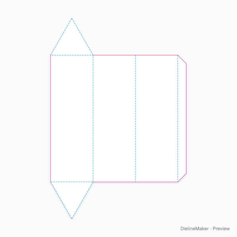 Flat dieline preview