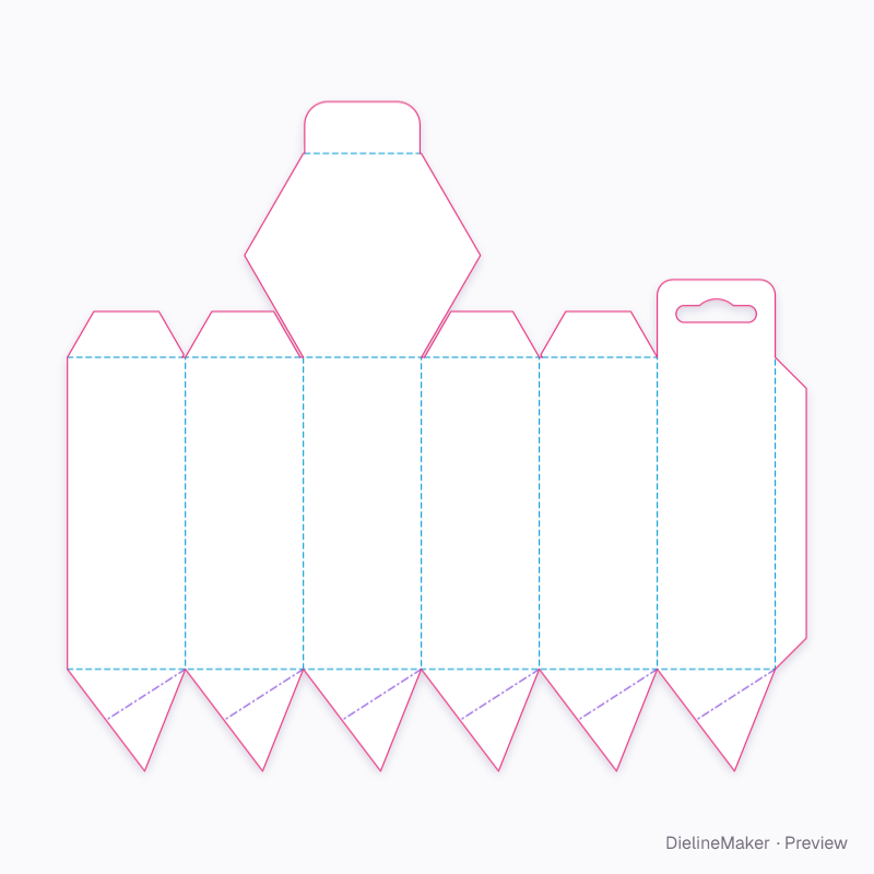 Flat dieline preview