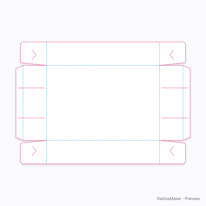 Flat dieline preview