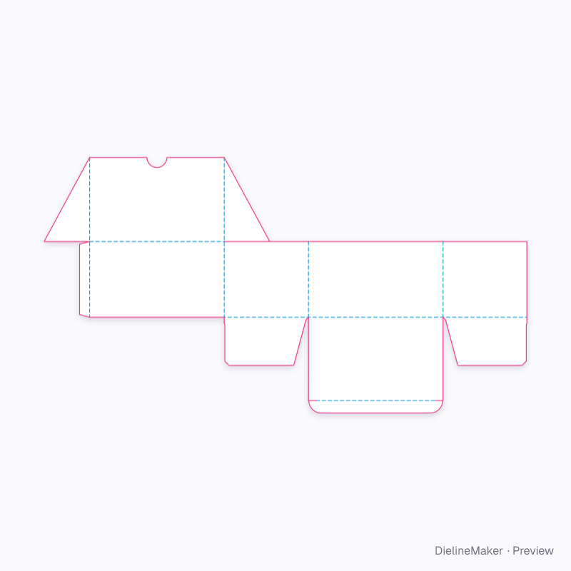 Flat dieline preview