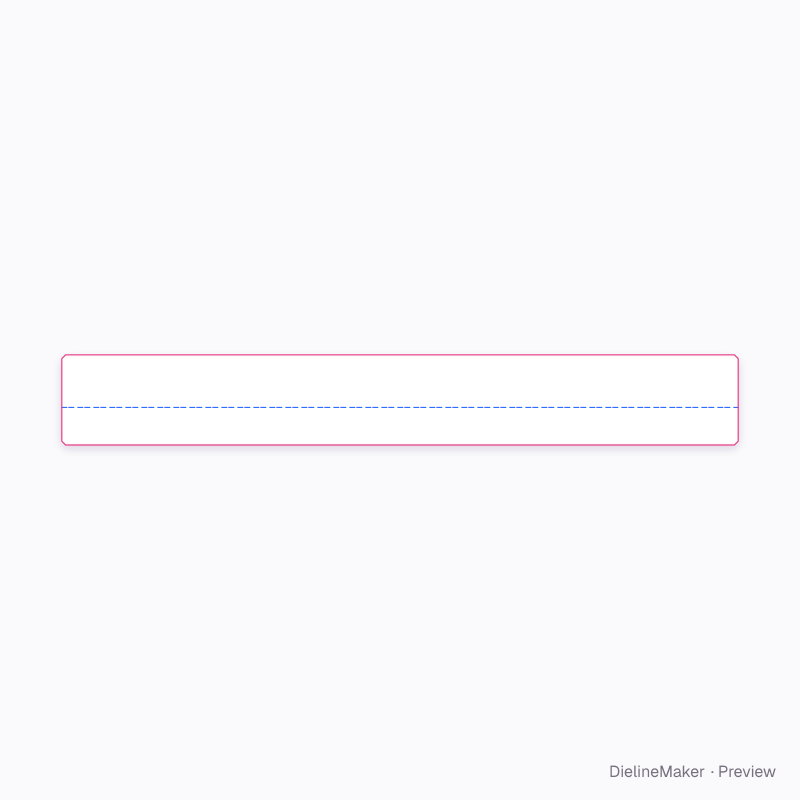 Furniture panel edge guard flat dieline