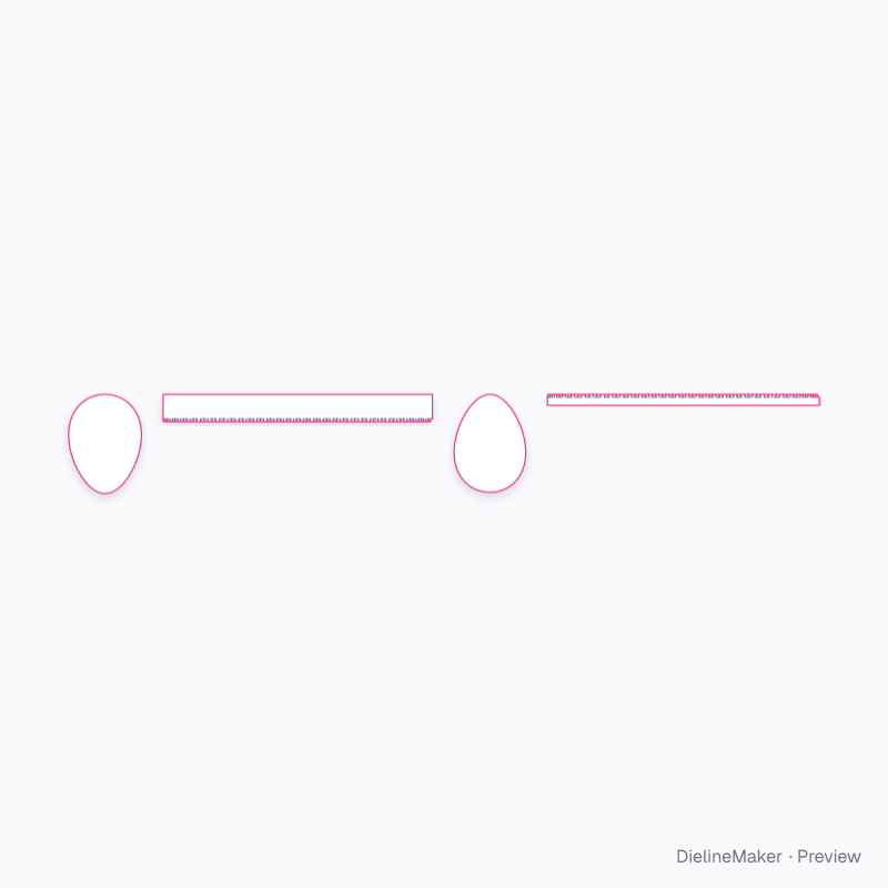 Flat dieline preview