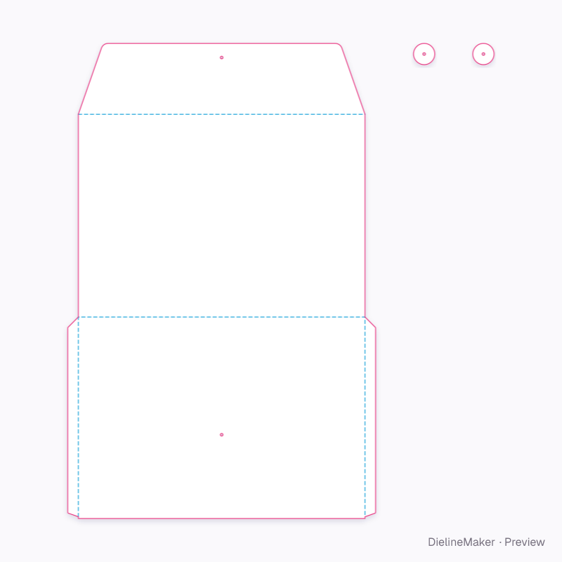 Flat dieline preview