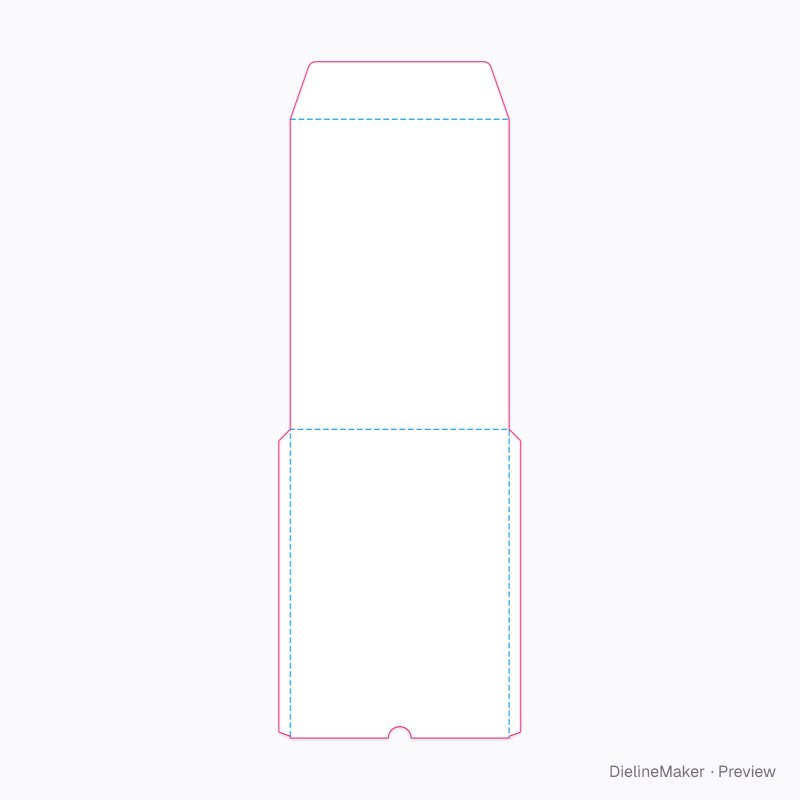 C4 envelope flat dieline