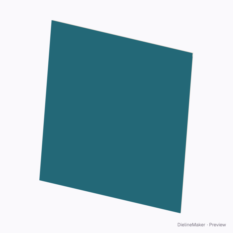 155 mm square envelope
