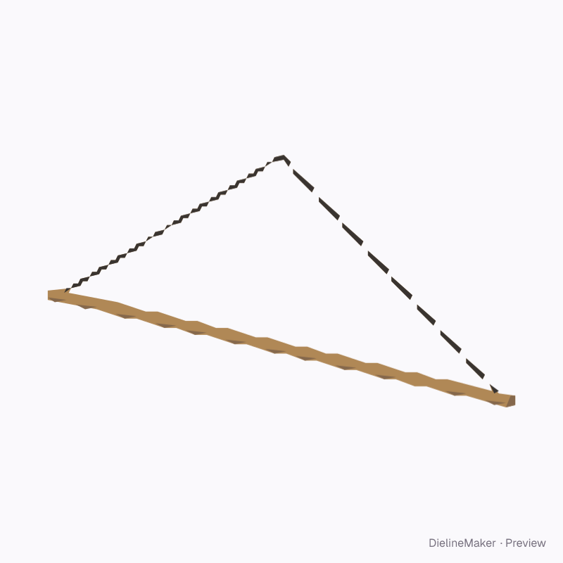 Pointed hanging banner
