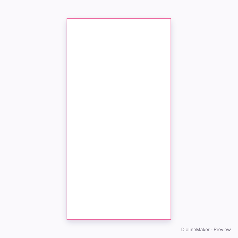 Faceted perfume bottle flat dieline