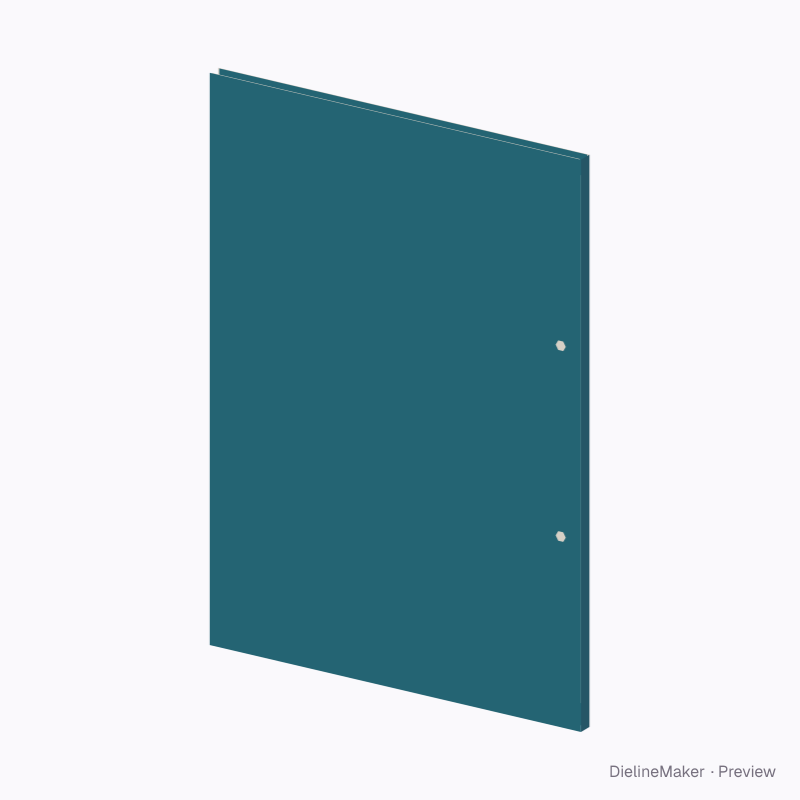 A4 report cover with fastener holes