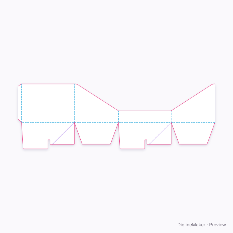 Flat dieline preview