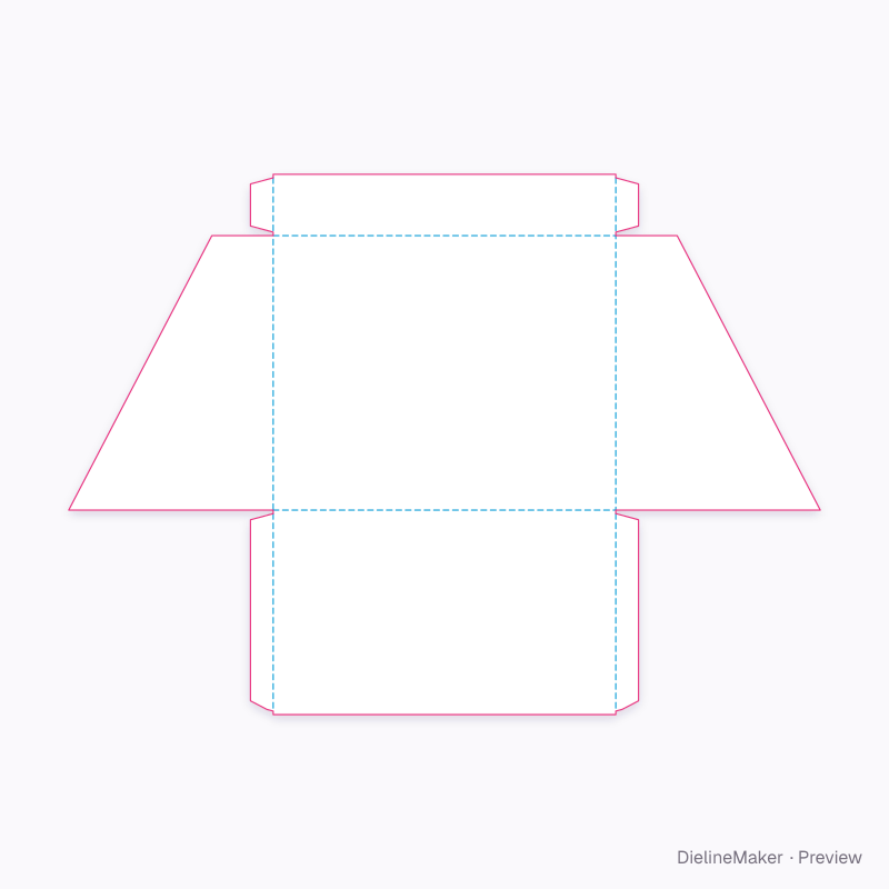 Flat dieline preview