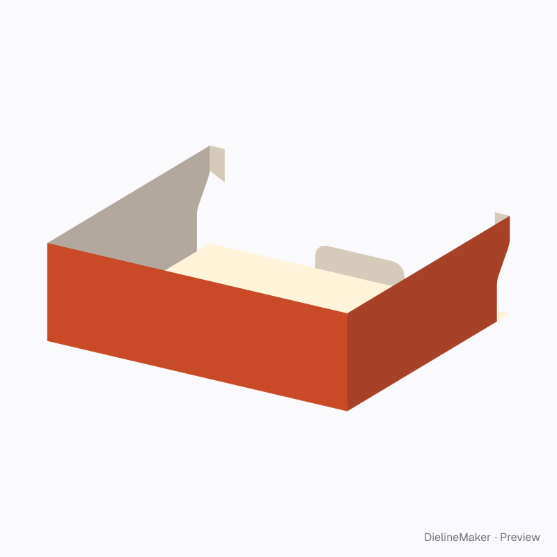 Shallow display tray